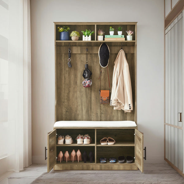 2 Storage Racks, 4 Storage Cabinets With 4 Clothes Hooks And 1 Sponge Pad, Multiple Wardrobe Storage