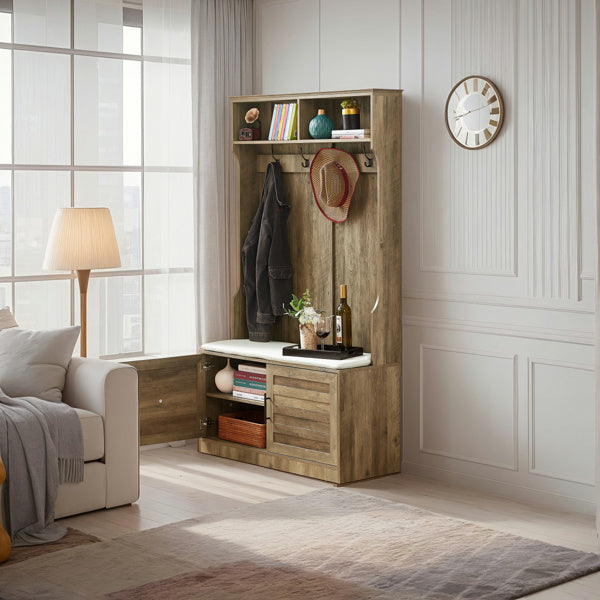 2 Storage Racks, 4 Storage Cabinets With 4 Clothes Hooks And 1 Sponge Pad, Multiple Wardrobe Storage
