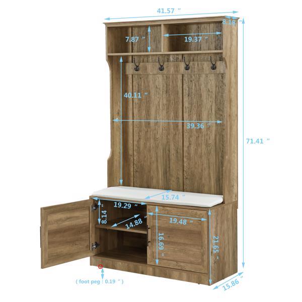 2 Storage Racks, 4 Storage Cabinets With 4 Clothes Hooks And 1 Sponge Pad, Multiple Wardrobe Storage