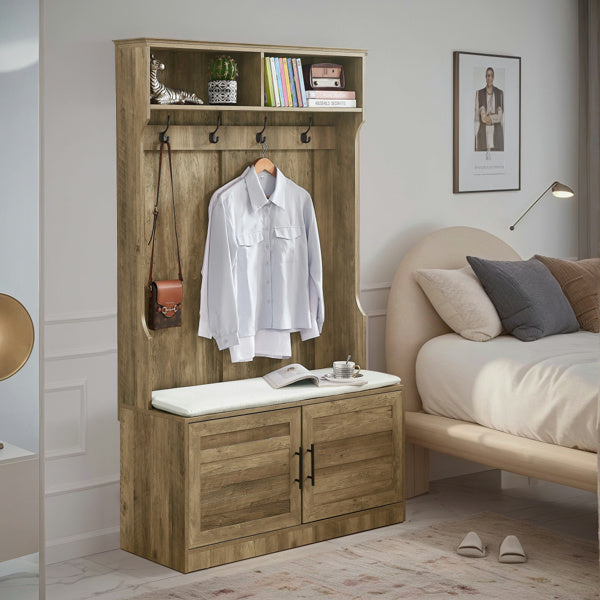 2 Storage Racks, 4 Storage Cabinets With 4 Clothes Hooks And 1 Sponge Pad, Multiple Wardrobe Storage